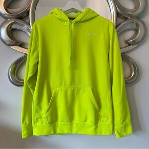 Nike Neon Highlighter Yellow Hooded Sweatshirt | Women’s Medium